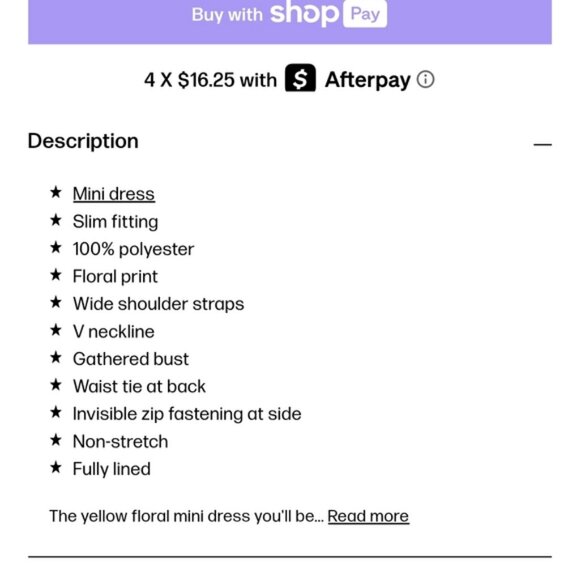 Princess Polly Cream and Pink Slip Dress VNeck Mini - Picture 10 of 10